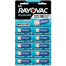 Pilas Alcalinas Rayovac Aa X 10 Unidades