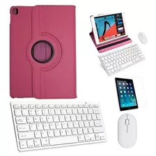 Capa Rosa, Teclado Mouse Branco, Pel Para Xiaomi Pad 5 11