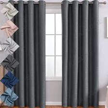 Cortinas Blackout 1.3*2.4m*2pzs Lino Grueso Aislada Térmica