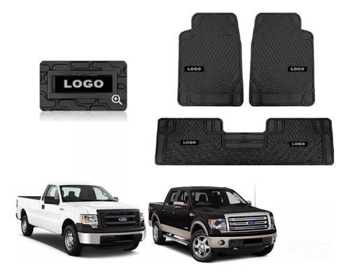 Foto de Tapetes 3pz Class Cov Logo Ford F-250 2005 2006 2007 A 2014