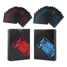 2pack Cartas De Póquer Azules Y Rojas Cartas Prueba De Agua