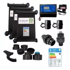 Kit 15 Placas 5mt Aquecimento Solar Piscina 30.000 L Rosca F