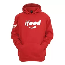 Moletom Ifood Motoboy Entregador Entregas Blusa De Frio