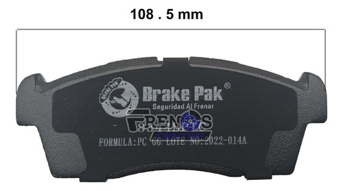 Pastilla Freno Del Brake Pak Para Daihatsu Sirion Foto 7