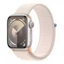 Aapple Watch Series 9 Gps + Cellular Caixa Estelar De Alumínio 45 Mm Pulseira Loop Esportiva Estelar