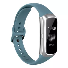 Pulseira Silicone Compatível Com Galaxy Fit 1 Sm R370 Cor Azul Caribe