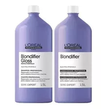 Kit Loreal Blondifier Gloss Shampoo 1500ml + Cond 1500ml