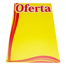 Cartaz Oferta 100 Un Promoção Amarelo Supermercado Promoções