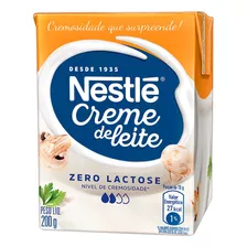 Creme De Leite Uht Leve Homogeneizado Zero Lactose Nestlé Caixa 200g