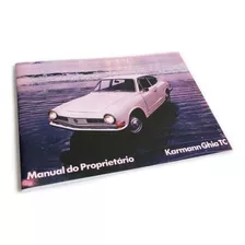 Manual Do Proprietário Karmann Ghia Tc 1970 + Adesivo Brinde