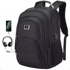 Mochila Masculina Resistente Faculdade Impermeável Alça Aço