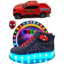 Tênis Do Homem Aranha De Led Recarregável Masculino Venda