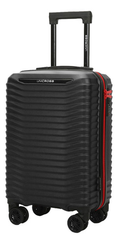 Valija Maleta Carry On De Cabina Para Viaje Rigida Liviana 20 Ruedas 360 Abs Unicross 62.2076 Color Negro