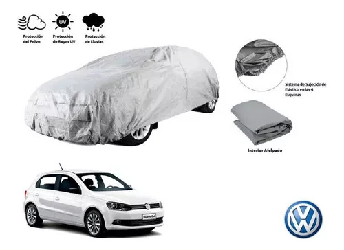 Cubierta Funda Cubreauto Afelpada Vw Gol Hb 2014-2018 Foto 2