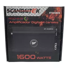 Amplificador Fuente Nano Digital Scandaltek 4 Canales 1600w