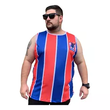 Camisa Uv Regata Masculina Plus Size Dry Fit Tricolor De Aço