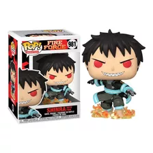 Funko Pop Anime Fire Force Personajes Coleccion Original Color Shinra Con Fuego #981 / Octavo Escuadrón / Demonio