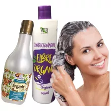 Kit Para Cabelo Orgânico Shampoo+condicionador 500ml Wb