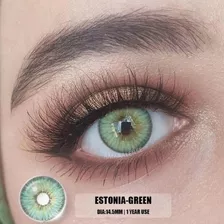 Pupilente Eyeshare Estonia-green 1 Año De Duración +estuche.