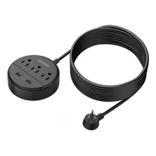 Enchufe Inteligente Marca Ntonpower/3 Tomas/2usb/negro/15ft