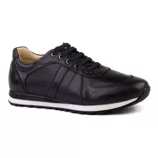 Sapatênis Doctor Shoes Couro 4061 Preto