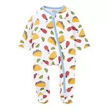 Mud Pie Baby Food Sleeper, Taco, 3-6 Months