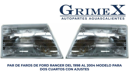 Par Faro Ford Ranger 1998-1999-2000-2001-2002-2003-2004 Tyc Foto 3