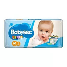 Pañales Descartables M Ultra Sec Babysec 8 Unidades