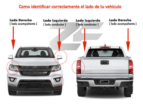 Espejo Derecho Negro Manual Toyota Hilux Con Luz Led / Zf Foto 6