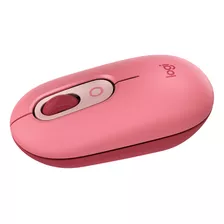 Mouse Inalambrico Logitech Pop Cosmos Lavender + Bluetooth Color Coral