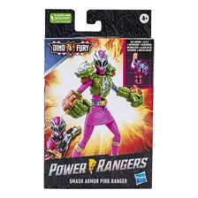 Figura Power Rangers Dino Fury Ranger Rosada Smash Armor