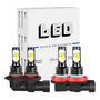 Kit De Focos Led De 4 Lados 12000lm 9005 H11 Para Scion