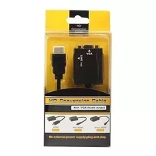 Convertidor Adaptador Hdmi A Vga Salida Audio 720 1080i 1080