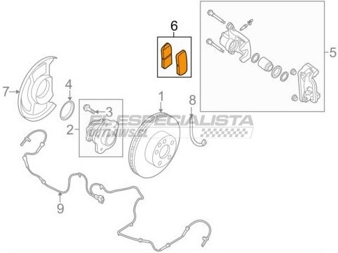 Pastilla De Freno Trasera Nissan Quest 2003 Foto 3