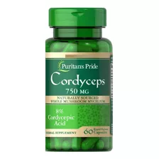 Cordyceps 750mg Americano Puro Sin Gluten Puritans