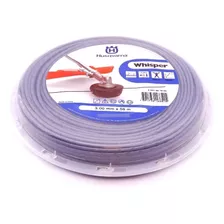 Hilo De Nailon Para Balancines Husqvarna De 3 Mm Con 56 M De Ancho, Color Gris