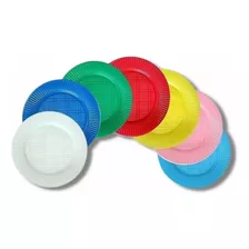 Platos Descartables 17cm Colores X50 Und Postre 