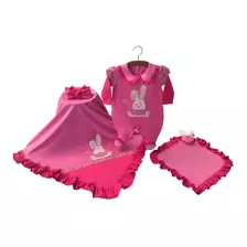 Kit Saída De Maternidade Coelhinha Rosa - Roupinha - Menina