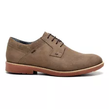 Bota Oxford Reta Oposta Masculino Em Couro Nobuck