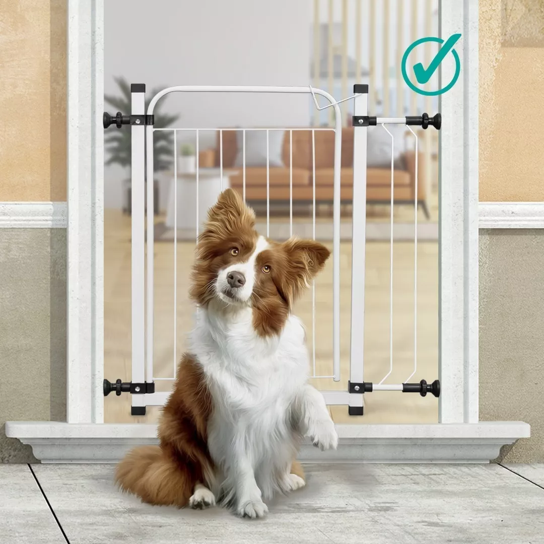 Grade Portão Proteção Pet Cachorro 69 A 84 Cm Criança Cães