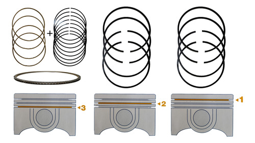 Anillos Piston M2c4947-020 Toy Mr2 Spyder 1.8l 4ci 00-05 Foto 5