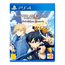 Jogo Sword Art Online Alicization Lycoris Ps4 Mídia Física