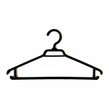 Colgadores Pvf Plásticos Colgador Negro Para Camisas Pack De 80 Unidades Color Negro