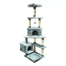 Rascador Gatos Tipo Torre 60cm + Cama Arbol Terciopelo