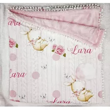 Manta Para Bebe Personalizada Coelho Tricô Temas Exclusivos