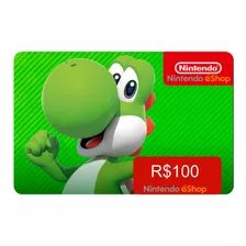 Cartão Nintendo Switch Eshop Brasil R$ 100 Reais