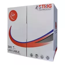 Cable Utp Strig Cat 6 Bobina 305mts 70% Cobre 70-30 Red Cctv