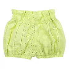 Bombachon Broderie Mini Anima Fiesta Short Corto Bebe Lima