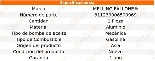 1-bomba Aceite Opel Kadett 4 Cil 1.8l 85/96 Foto 2