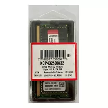 Memoria Kingston 32gb Ddr4 3200 Sodimm Kcp432sd8/32 Original